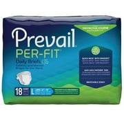 Per-Fit Adult Briefs Large, 45 - 58, 18 Count, 8 Pack