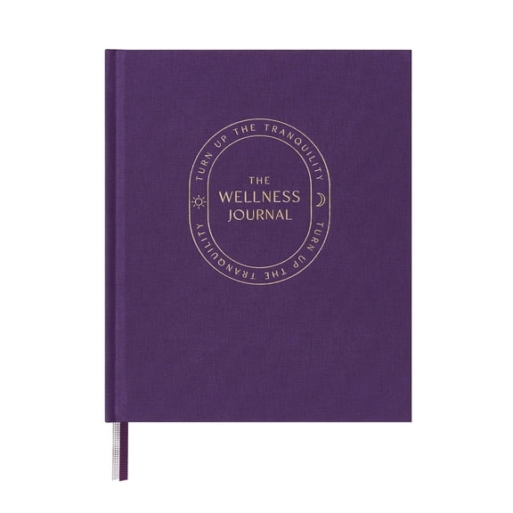 &And Per Se Guided Wellness Journal for Women & Men - Daily Habit Tracker, Mental Health & Self Care Prompts - 90 Day Mindfulness, Gratitude, Goals (Purple)