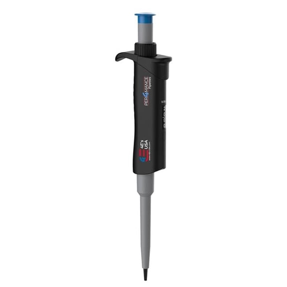 Per4mance P4SA0301004 5-50ul Single-Channel Adjustable Volume Pipette, Blue