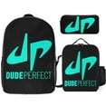 thumbnail image 1 of PerFect Dude Anime Print School Bag 3 Pcs Set, Backpack, Lunch Bag, Pencil Storage Bag, 1 of 8