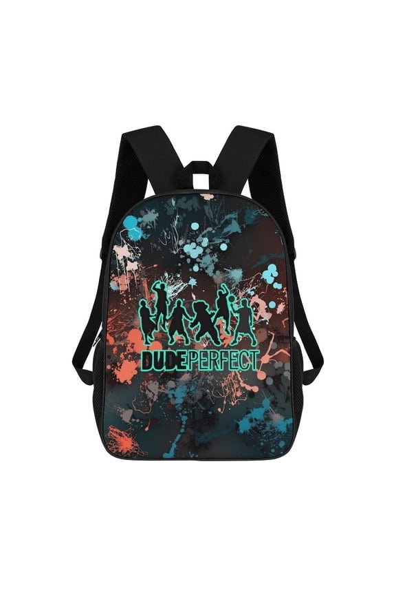 Backpack, Bookbag with Adjustable Shoulder Straps And Large Zip Compartment, Unisex Travel Bags 17 Inch