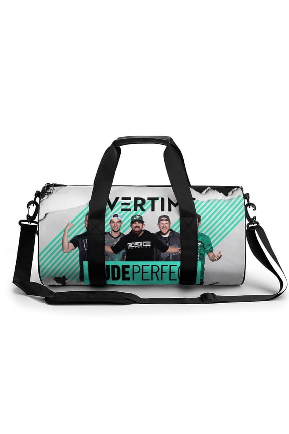 PerFect Dude Round Gym Bag Luggage Weekender Tote Bags Sport Travel Duffle Bag For Women Men