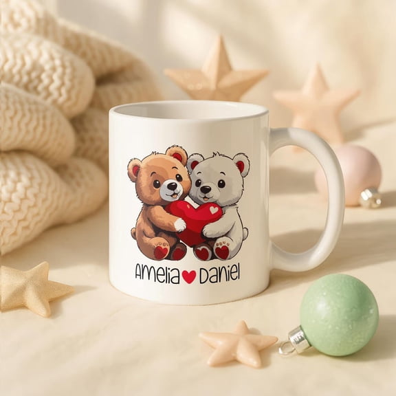 PerS1onalized Gift, VaL1entines Day Gif, Custom Name Mug, VaL1entine Day Coffee Mug, Love Mug, Bird Lover Gift, Couples Mug, Bird Gift, 1434
