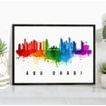 thumbnail image 1 of Pera Print Abu Dhabi Skyline United Arab Emirates Poster, Abu Dhabi Cityscape Painting, Cityscape and Landmark Print, Home Wall Art, Office Wall Decor - 6x9 Inches, 1 of 1