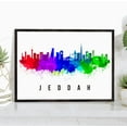 thumbnail image 1 of Pera Print Jeddah Skyline Saudi Arabia Poster, Jeddah Cityscape Painting, Jeddah Saudi Arabia Poster, Cityscape and Landmark Print, Home Wall Art, Office Wall Decor - 8x10 Inches, 1 of 1