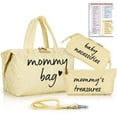 thumbnail image 1 of PeraBella Mommy Bag for Hospital Labor and Delivery, Diaper Bag Tote, Maternity Hospital Bag (Beige), 1 of 12