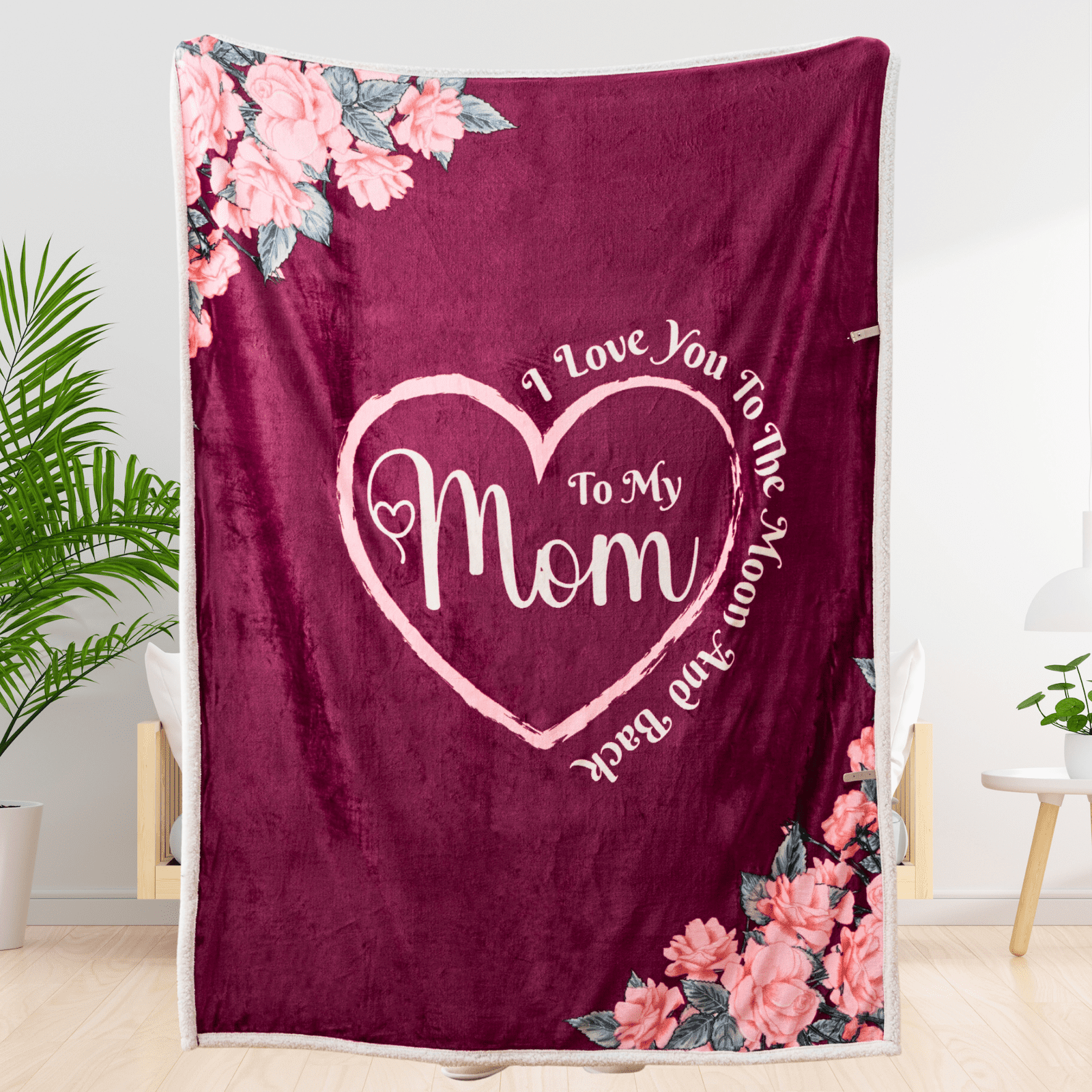 "Perabella Sherpa Throw Blanket, Red, 50""X65"", Ideal Birthday and