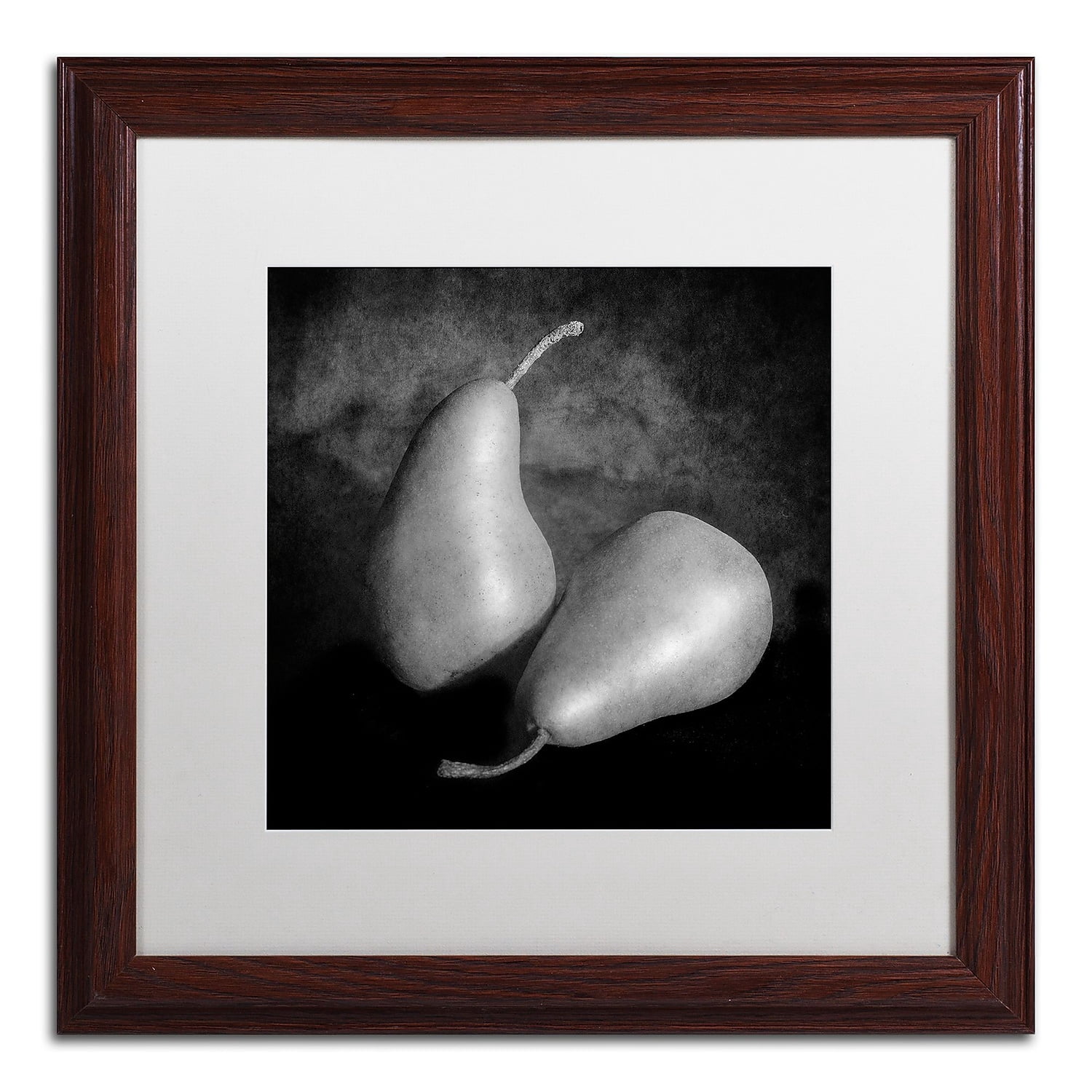 "Peras II" Canvas Art by Moises Levy White Matte, Wood Frame