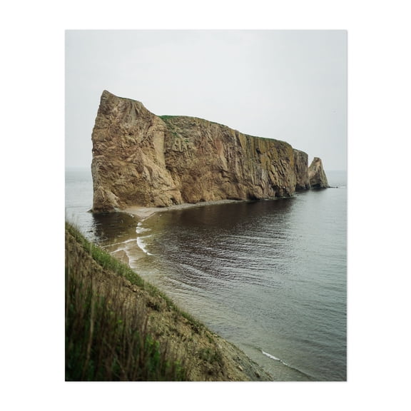 Percé Rock, Quebec - Percé Quebec Canada Photography Coast Seascape Nature Ocean Scenic Unframed Wall Art Print 36 x 48 inches
