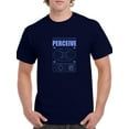 thumbnail image 1 of Perceive Vectors Techno Style T-Shirt Men -Image by Shutterstock, Male Medium, 1 of 4
