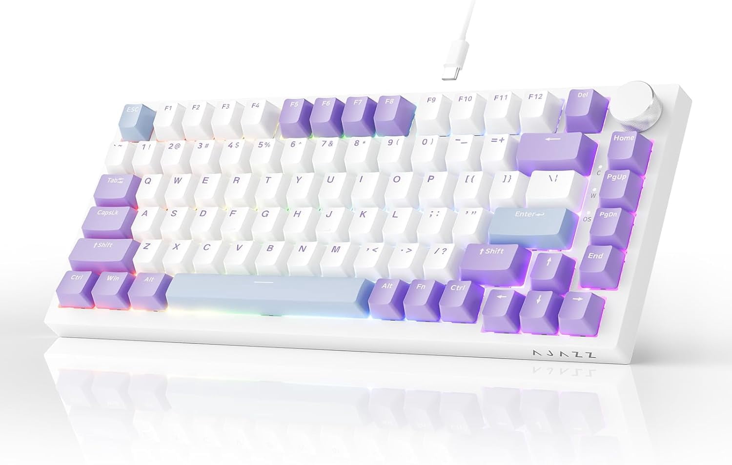 Percent Hot-Swap Keyboard】Unlike the full-size layout, the 82-key ...