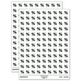 thumbnail image 1 of Percent Symbol 200+ Round Stickers - White - Matte Finish - 0.50" Size, 1 of 3