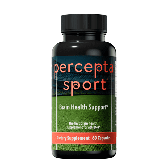 Percepta Sport Brain Supplement for Athletes - Natural Plant-Based Brain Health Supplement - Enhances Performance, Focus, Concentration, and Energy - 30 Day Supply