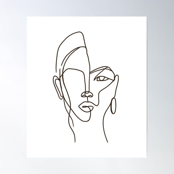 Perception #Drawing #Minimal Poster Wall Art, Modern Wall Decor For Living Room Bedroom, 8x12 UNFRAMED