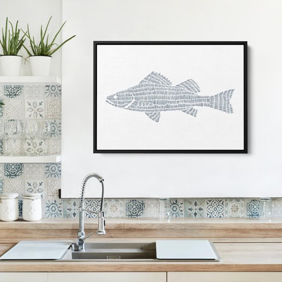 Perch Fish Study Lake House Nautical Decorative Interior Home Wall Art Poster