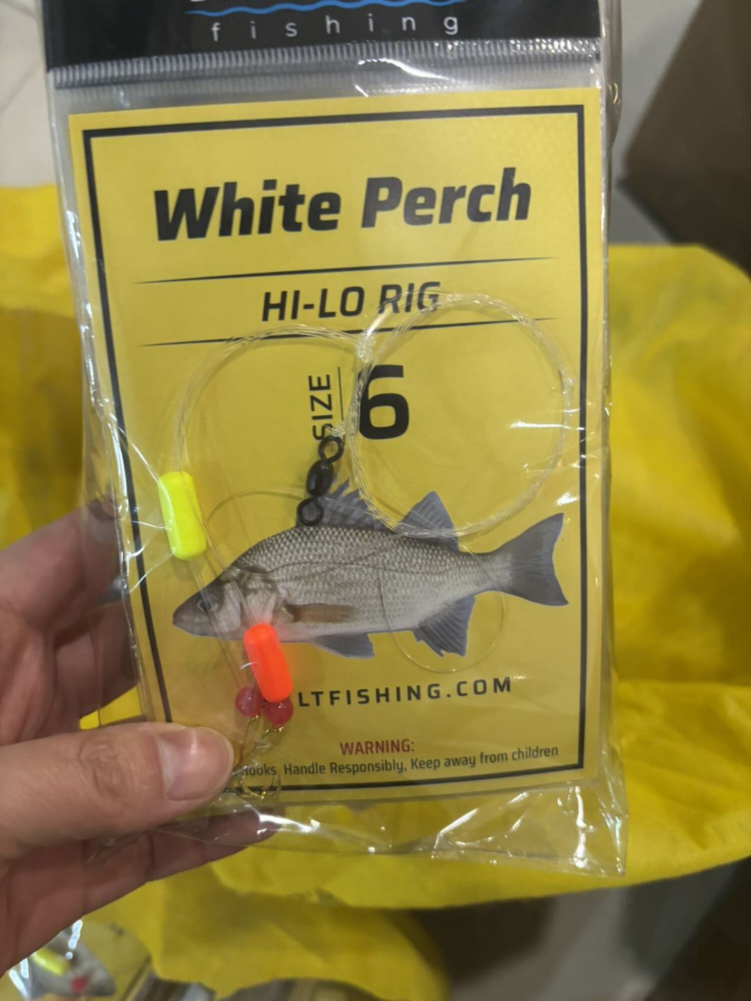 Perch Bread Rig Asalt Fishing White Perch (Ocean Perch) Hi-Lo Fishing Rigs with Floats ...