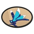 thumbnail image 1 of Perched Dragonfly Dasher Darner Insect Applique Multi-Color Embroidered Hook & Loop Patch - 2.0 Inch Mini, 1 of 5