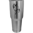 thumbnail image 1 of Percheron Body - Alternate Horse Themed Etched 30oz Stainless Steel Tumbler, 1 of 1