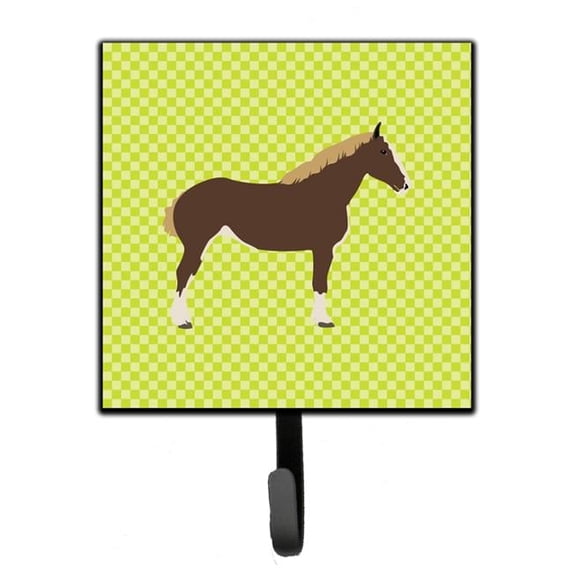Percheron Horse Green Leash or Key Holder - Green