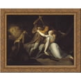 thumbnail image 1 of Percival Delivering Belisane from the Enchantment of Urma 24x20 Gold Ornate Wood Framed Canvas Art by Henry Fuseli, 1 of 2