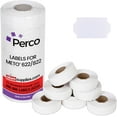 thumbnail image 1 of Perco Standard Adhesive White Labels for Meto 622/822 Price Gun - 7 Rolls, 10,500 Labels with 1 Inker, 1 of 5