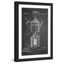 "Percolator 1894 Chalk" Framed Painting Print