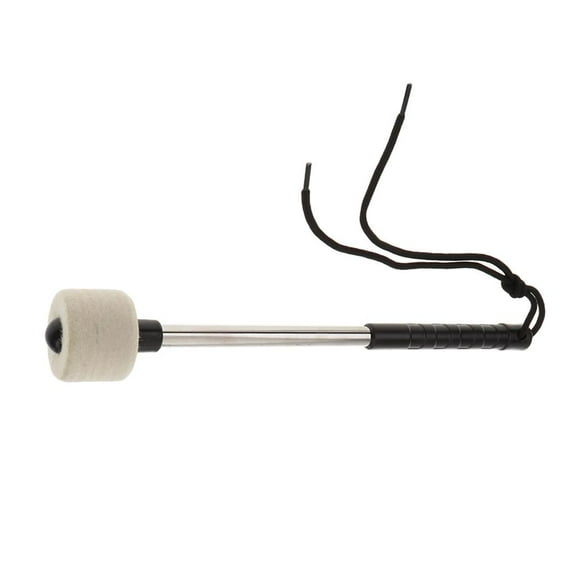 Percussion Accessory Stainless Steel Handle Drum Mallet Wool Felt Drum Hammer for Drummer