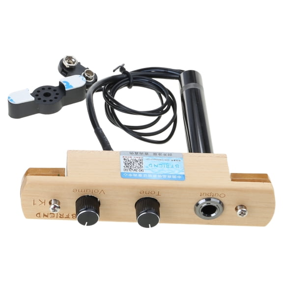 Percussion Cajon Drum Sound Hole Pickup Microphone Pickup System for Box Drum
