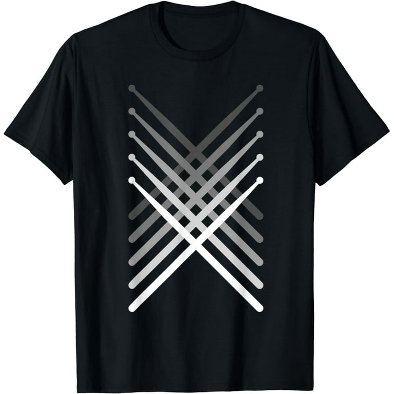 Percussion Drum Sticks Black T-Shirt Percussion Drum Sticks Black T-Shirt