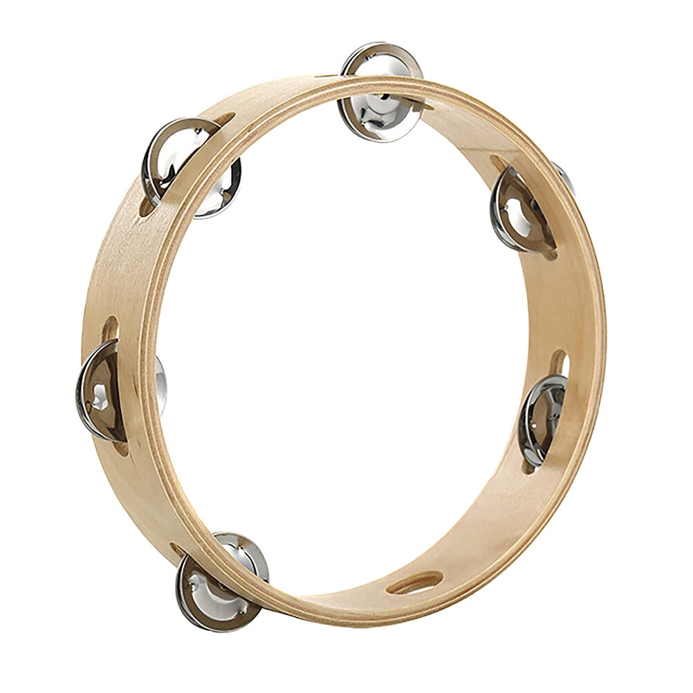 Percussion Instrument 8 Inch Wooden Metal Children Tambourine for ...