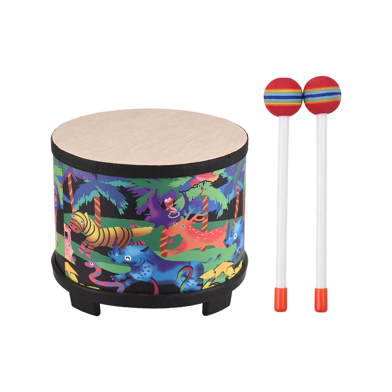 Percussion Instrument,Birthday Floor Drums 2 Drum Musical Floor Drum Birthday Floor Drums With Drums With 2 Percussion 8-inch Floor With 2 Drum 8-inch Floor Drum Bortt Drum Percussion 8-inch