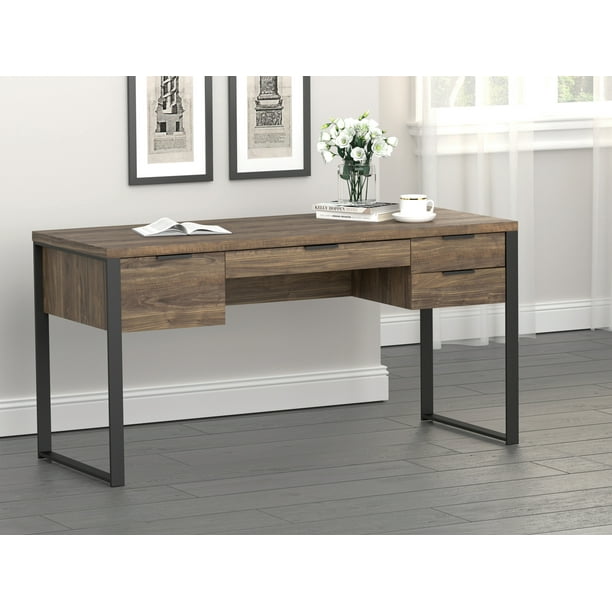 Percy 4-compartment Writing Desk Grey - Walmart.com