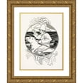 thumbnail image 1 of Percy J. Billinghurst 14x18 Gold Ornate Wood Frame and Double Matted Museum Art Print Titled - A Hundred Anecdotes of Animals Pl 050 (1901), 1 of 4