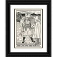 thumbnail image 1 of Percy J. Billinghurst 18x24 Black Ornate Framed Double Matted Museum Art Print Titled: The Lion and the Hunter (1900), 1 of 5