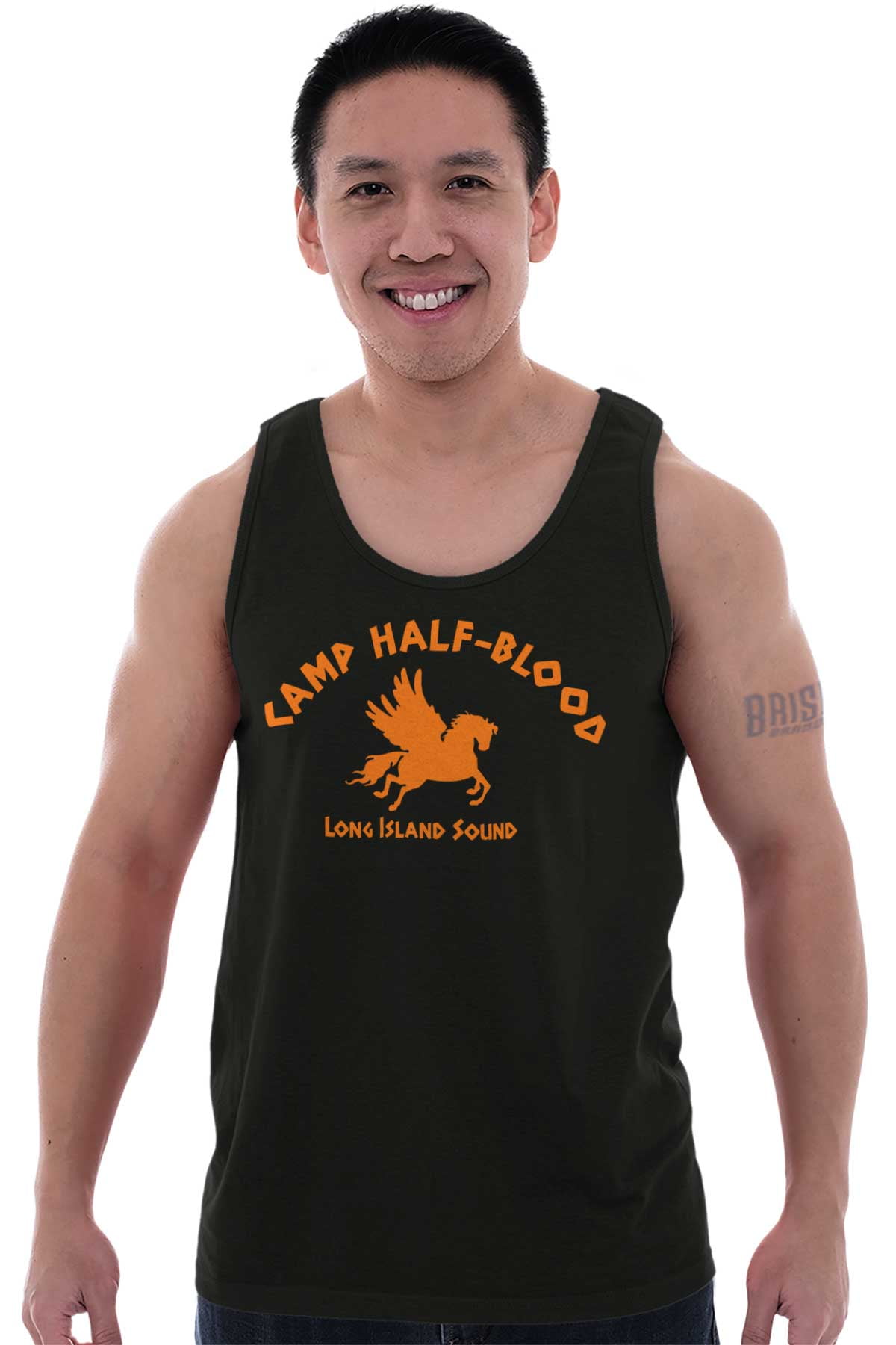 Camp Half Blood Unisex T-shirt. Long Island Sound Greek gods Orange shirt  S-3XL.