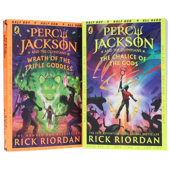 Percy Jackson And The Olympians Series by Rick Riordan 2 Books Set - Ages 9+ - Paperback