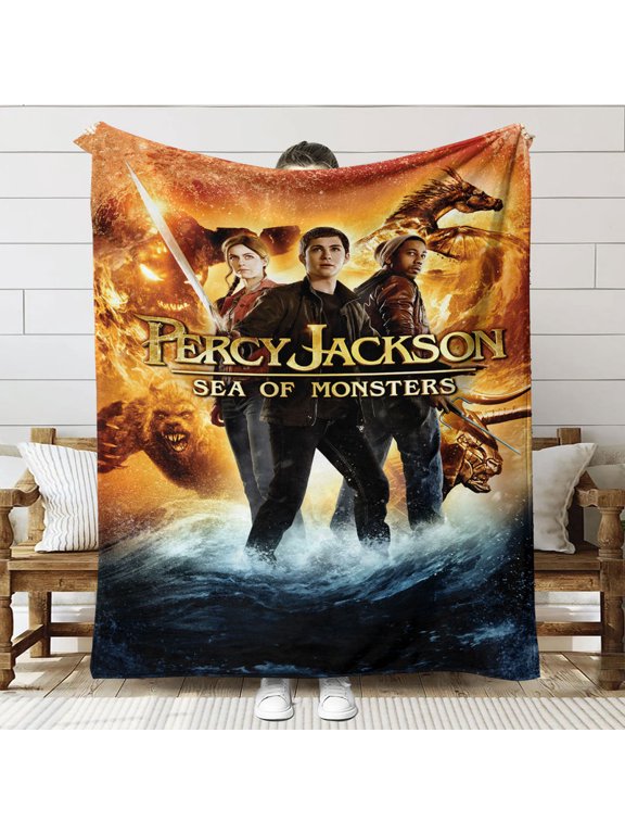 Percy Jackson Anti Pilling Flannel Blanket Gifts for Fans Lover Girls Boys Women Present Hoodie Him Bed 30"x40"