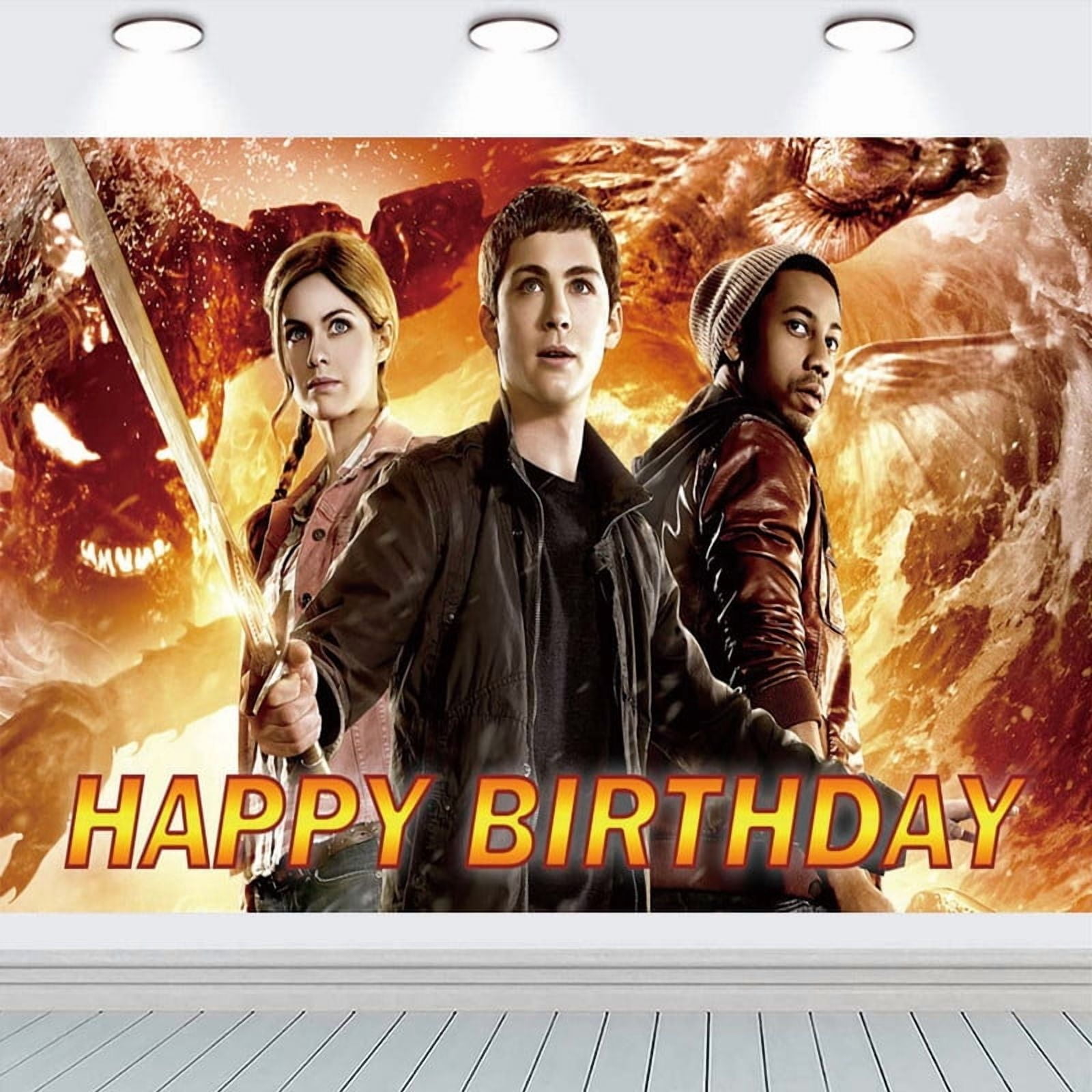 Percy Jackson Banner Backdrop Background Taspestry Wall Decor Birthday Party Supplies Post Fans