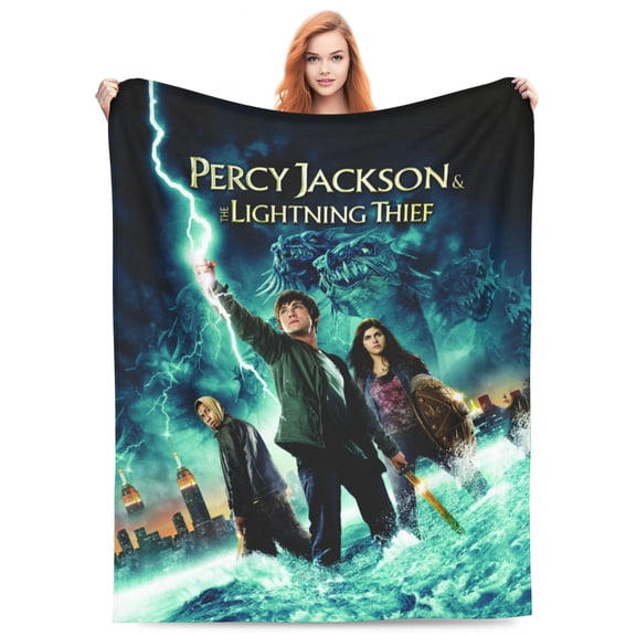 Percy Jack-so Bed Blanket 3D Printed Throw Blanket Lightweight Super Soft Air Conditioning Room All Season Blanket Sofa Couch Bed Fans Cartoon Blanket 50"x40"