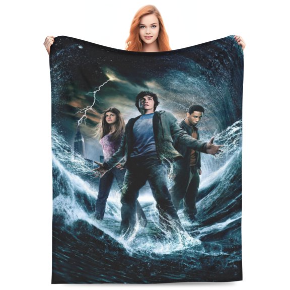 Percy Jack-so Bed Blanket 3D Printed Throw Blanket Lightweight Super Soft Air Conditioning Room All Season Blanket Sofa Couch Bed Fans Cartoon Blanket 50"x40"
