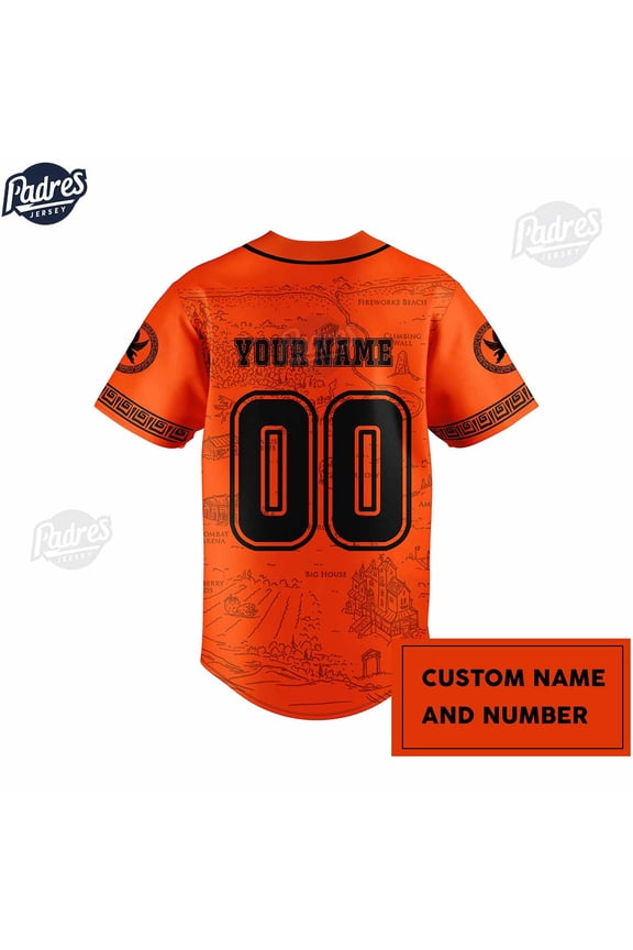 Percy Jackson Camp Half Blood Custom Baseball Jersey