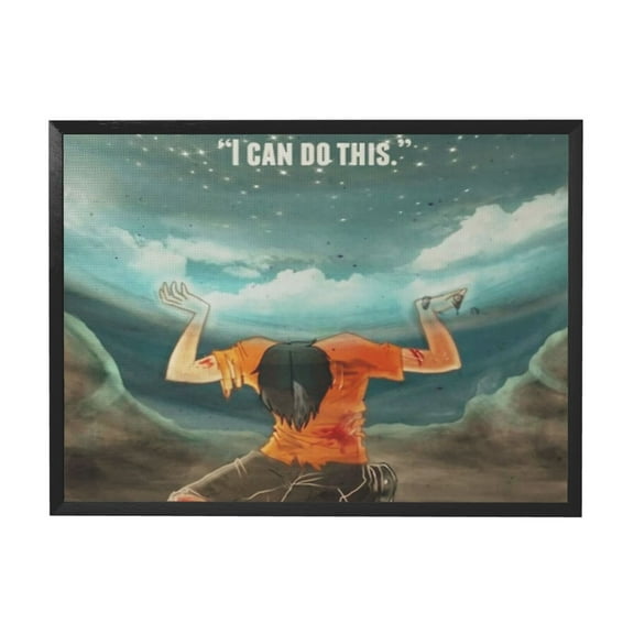 Percy Jackson - I Can Do This Black Framed Canvas Wall Art Fashion Decor, 12x16in Wall Decor For Living Room, Bedroom, Office