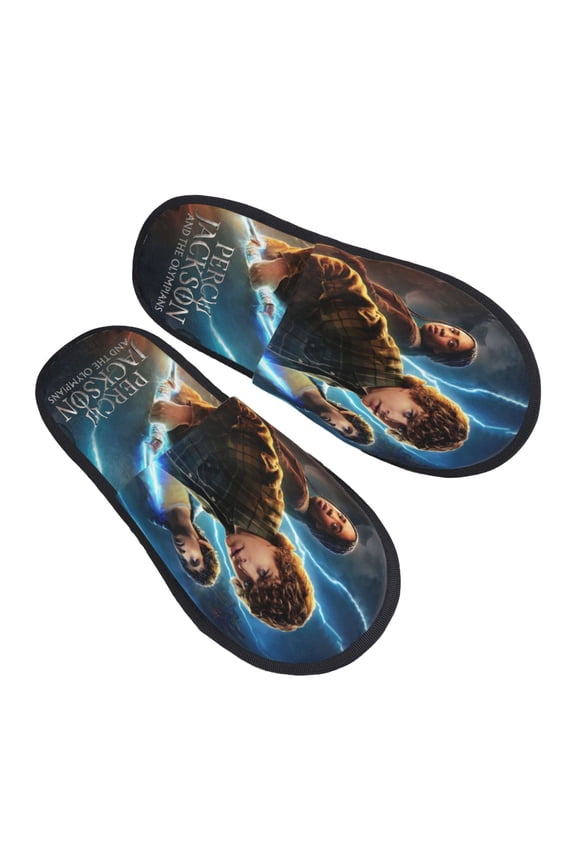 Percy Jack-so Slippers for Women Men Cotton Home Slippers Soft Fleece for Indoor Outdoor