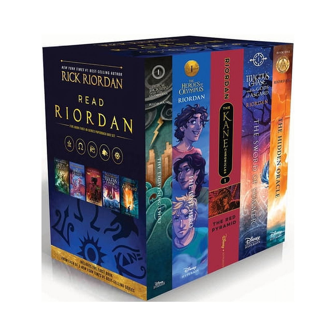 Percy Jackson & the Olympians: Read Riordan : Five-Book First-in-Series Paperback Box Set (Paperback)