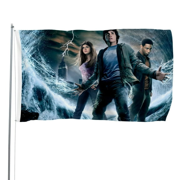 Percy Jackson-themed Printed Flag Perfect gift for fans, friends, and family members, and suitable for indoor and outdoor activities, party decorations.48"x71" (120cm×180cm)