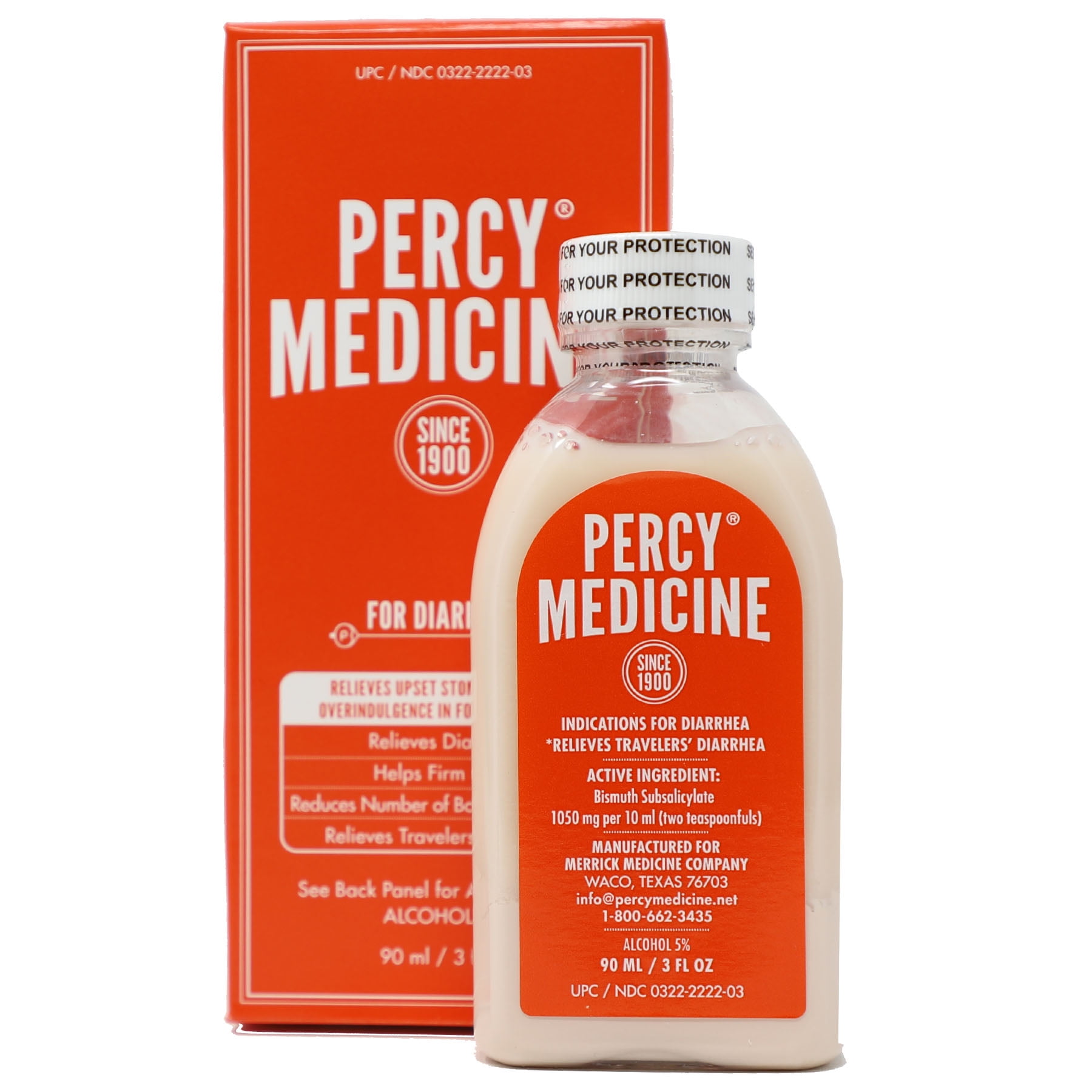 Percy Medicine, Liquid Medication to Help You Relieve Diarrhea, Reduces
