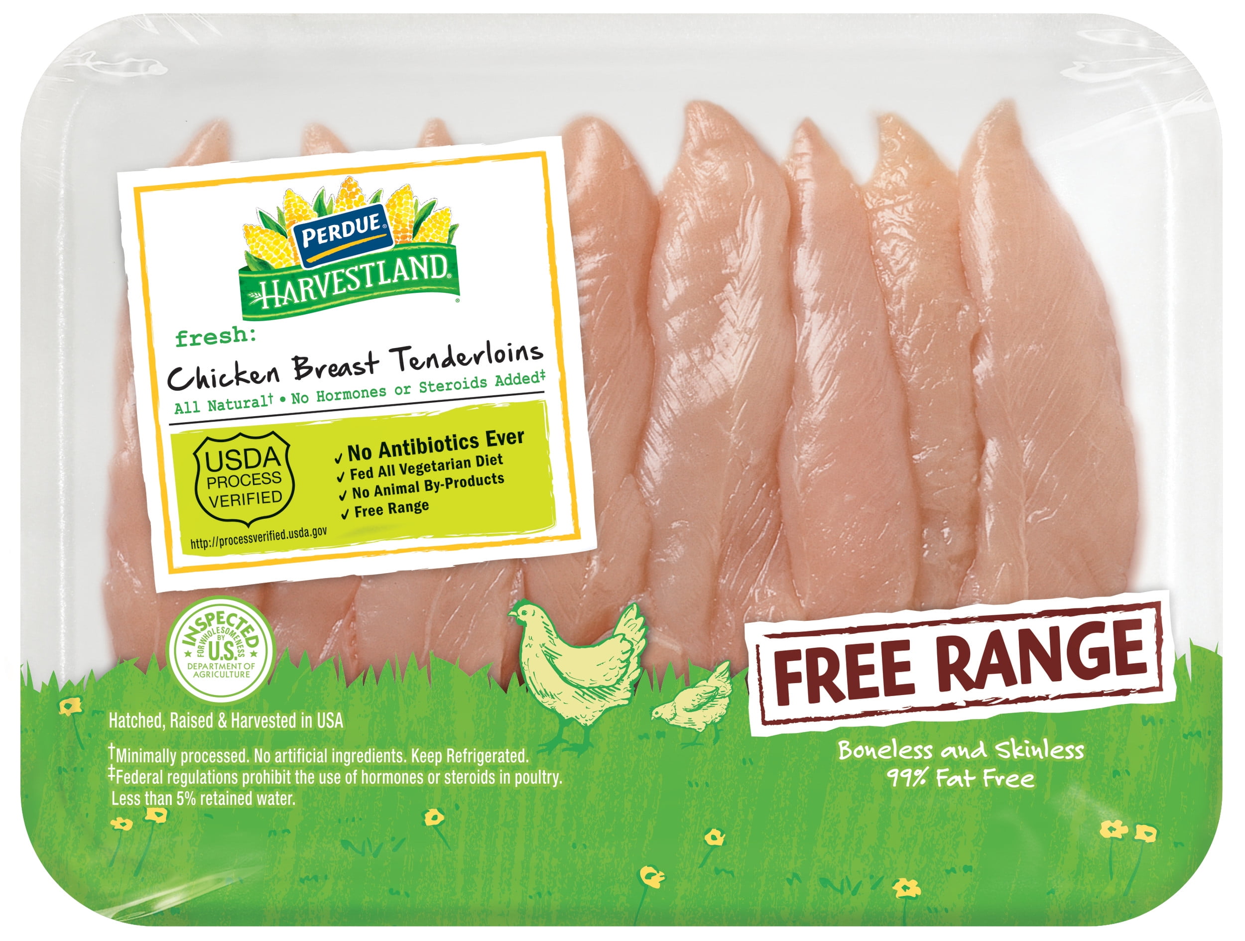 Perdue Harvestland, Free Range Chicken Breast Tenderloin, 25g Protein