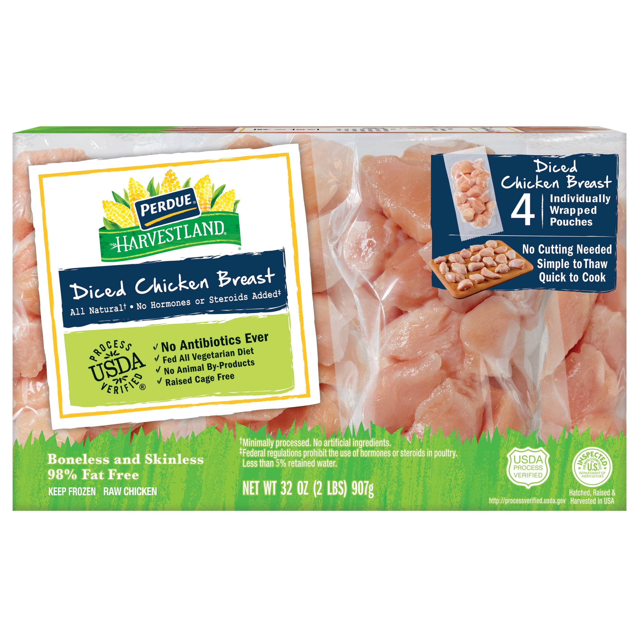 Perdue Harvestland, No Antibiotics Ever, Diced Individually Wrapped