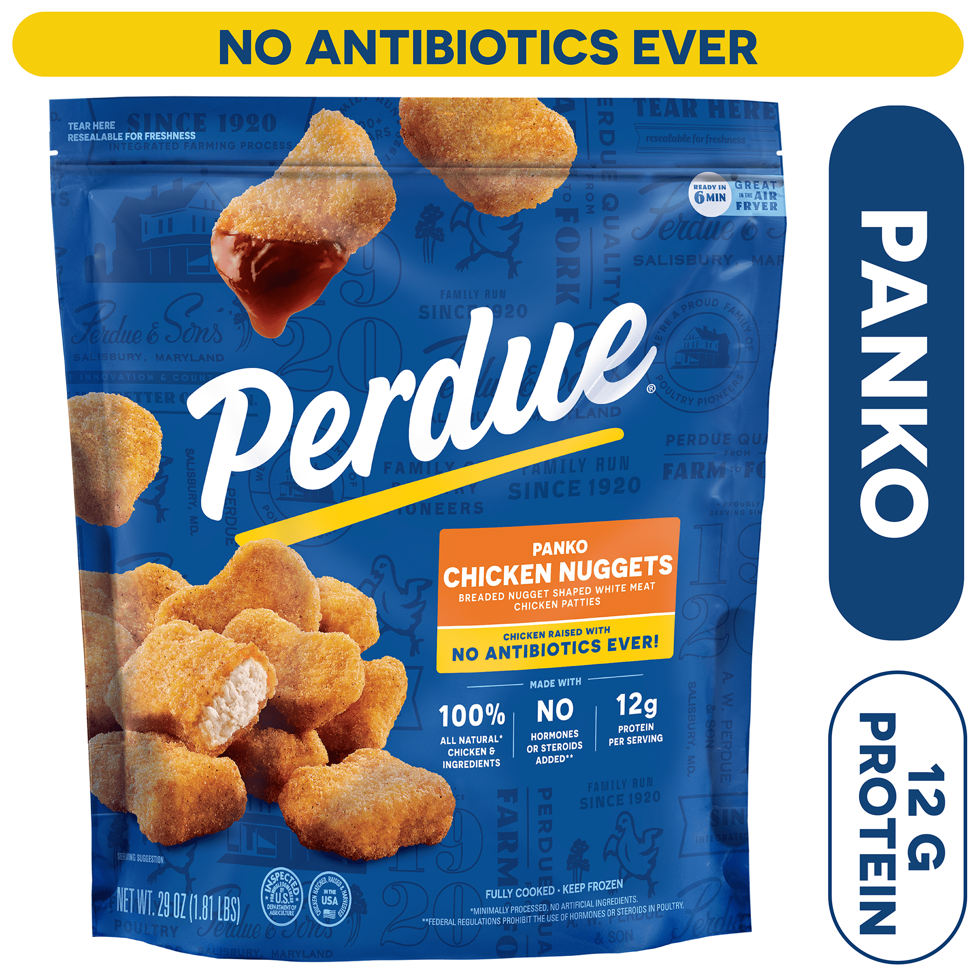 Perdue No Antibiotics Ever Breaded Chicken Breast Nuggets