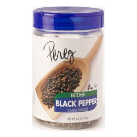 Pereg Butcher Black Pepper Kosher For Passover 4.2 Oz. Pack Of 1.